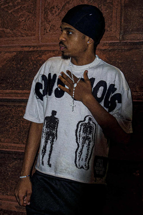 Soul Vs EGO Boxy T shirt (White)